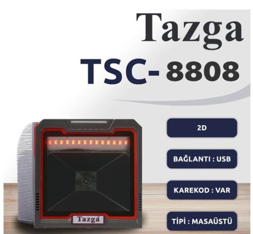 TAZGA TSC 8808 MASA TİPİ 2D BARKOD OKUYUCU KAREKOD VE  1D 2D BARKOD OKUYUCU